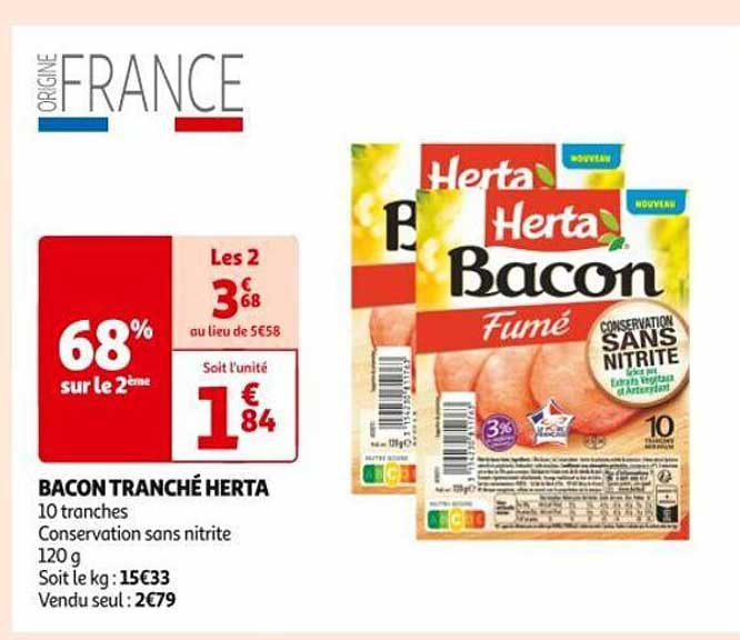 Bacon Tranché Herta