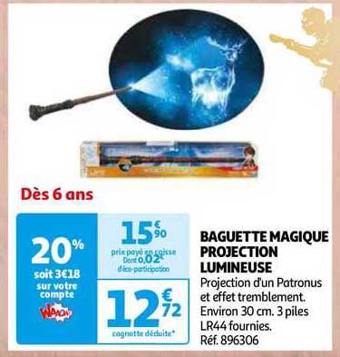 baguette magique projection lumineuse