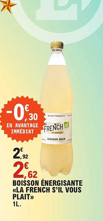 boisson énergisante «la french s'il vous plait»