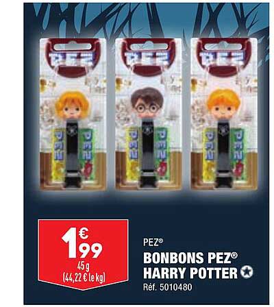 bonbons pez harry potter