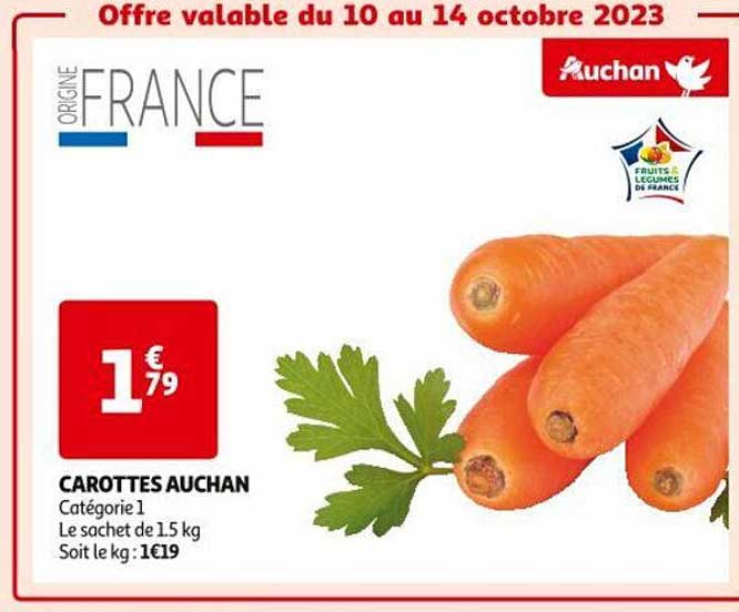 Carottes Auchan