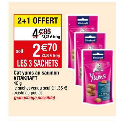 cat yums au saumon vitakraft
