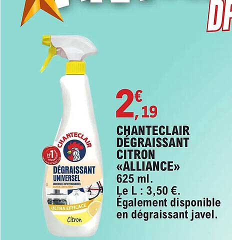 chanteclair dégraissant citron «alliance»