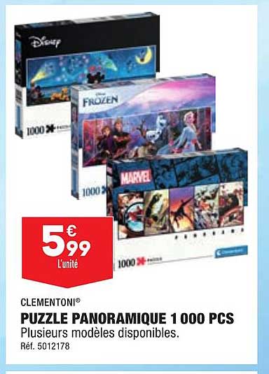 clementoni puzzle panoramique 1 000 pcs