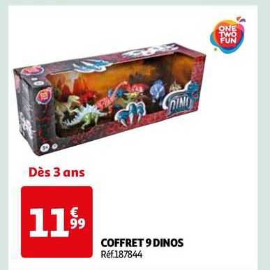 coffret 9 dinos one two fun
