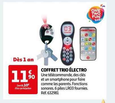coffret trio électro one two fun baby