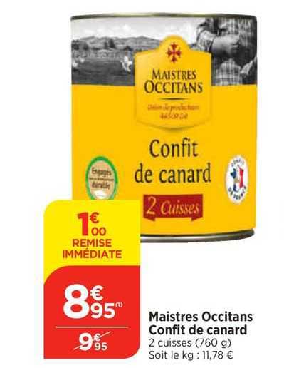 confit de canard maistres occitans
