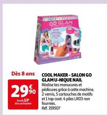 cool maker-salon go glam u-nique nail