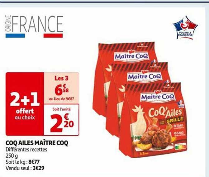 coq ailes maître coq