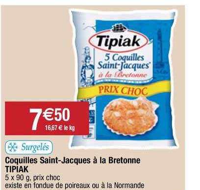coquilles saint-jacques à la bretonne tipiak
