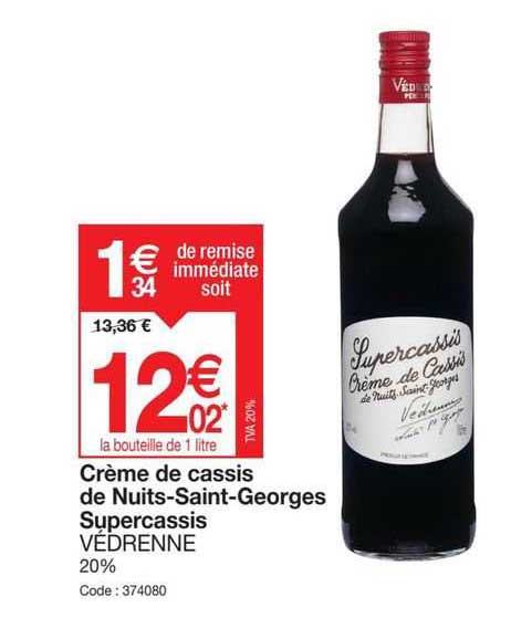 crème de cassis de nuits-saint-georges supercassis védrenne