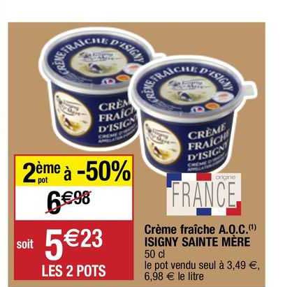 crème fraîche a.o.c. isigny sainte mère