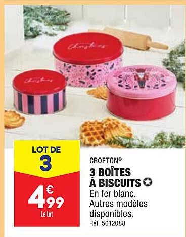 Crofton 3 Boîtes à Biscuits