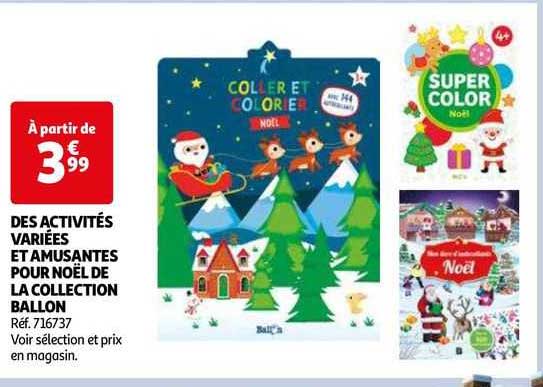 des activité variées et amusantes pour noël de la collection ballon