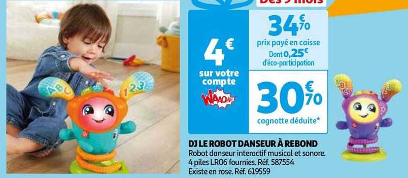 dj le robot danseur à rebond