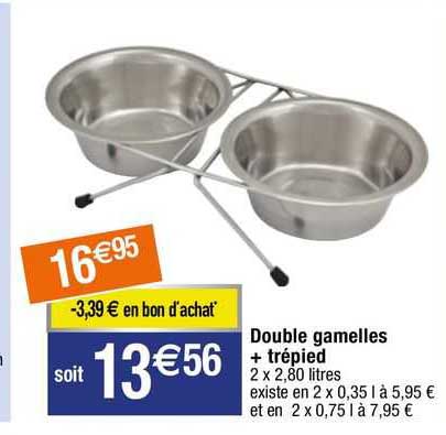 double gamelles + trépied