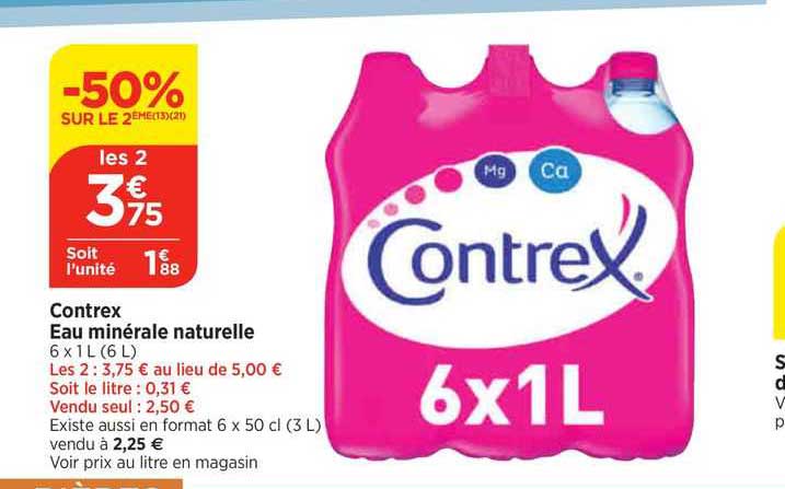 Eau Minérale Naturelle Contrex