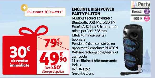enceinte high power party pluton