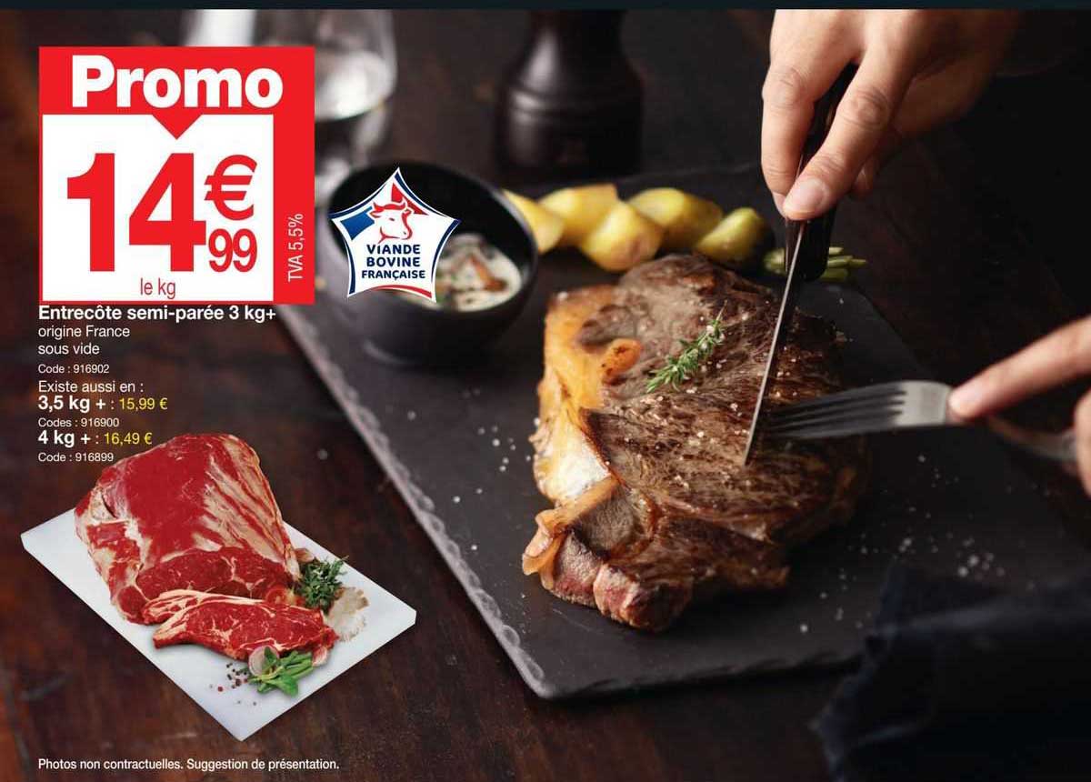 entrecôte semi-parée