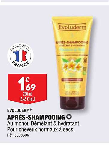 evoluderm aprés-shampooing
