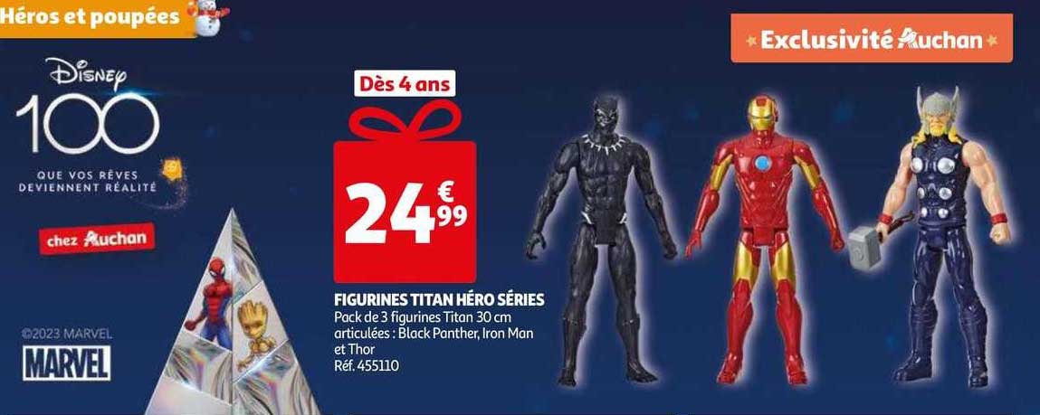 figurines titan héro séries