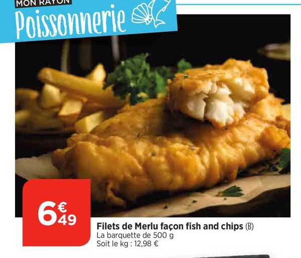filets de merlu façon fish and chips