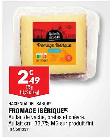 fromage ibérique hacienda del sabor
