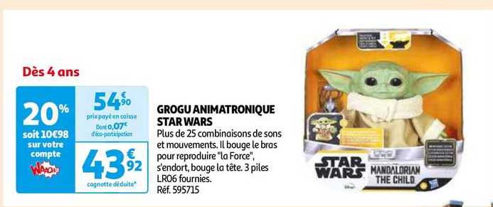 grogu animatronique star wars