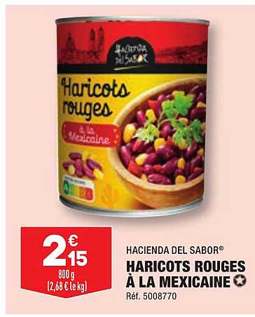hacienda del sabor haricots rouges à la mexicaine