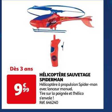 hélicoptère sauvetage spiderman