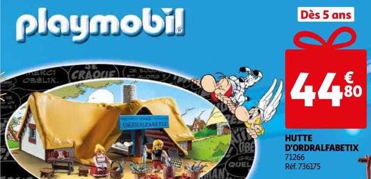 hutte d'ordralfabetix playmobil