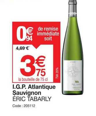 i.g.p. atlantique sauvignon éric tabarly