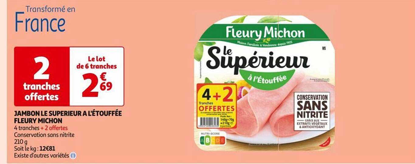 jambon le superieur a l'étouffée fleury michon