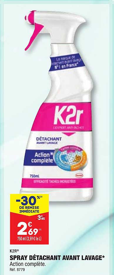 K2r Spray Détachant Avant Lavage
