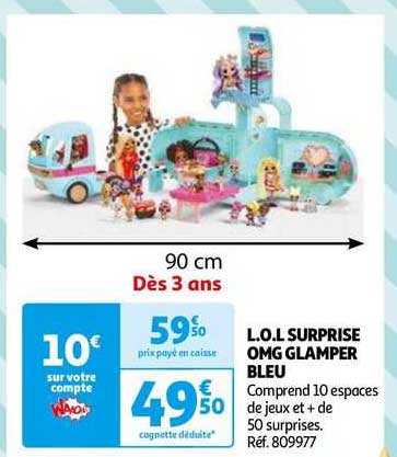 l.o.l surprise omg glamper bleu
