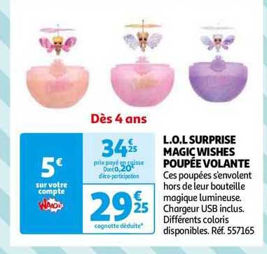 l.o.l. surprise magic wishes poupée volante