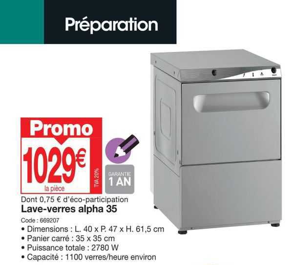 lave-verres alpha 35