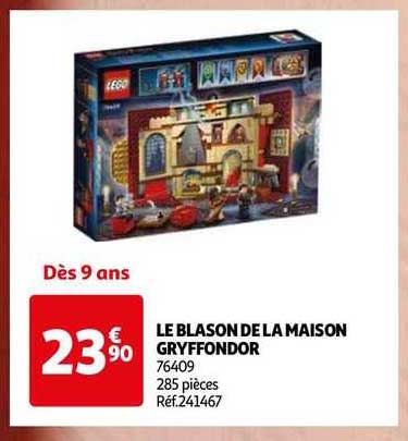 le blason de la maison gryffondor