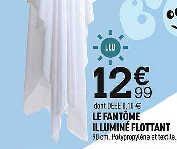 le fantôme illuminé flottant