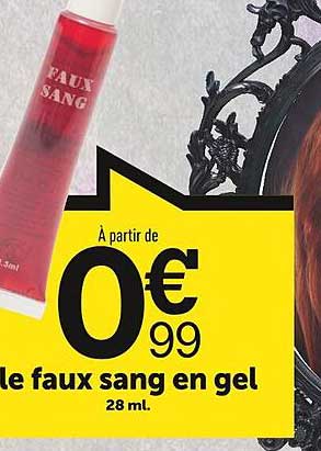 le faux sang en gel