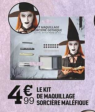 le kit de maquillage sorcière maléfique