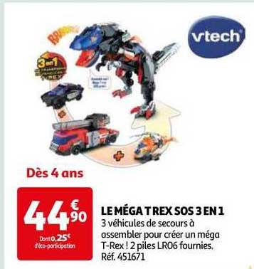 le méga trex sos 3 en 1 vtech