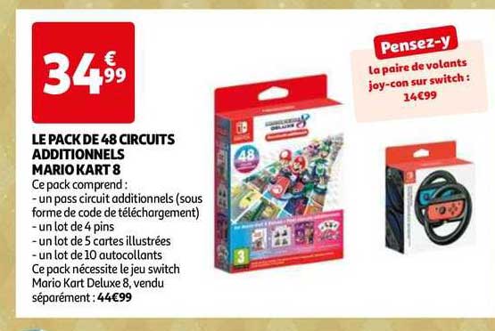 le pack de 48 circuits additionnels mario kart 8