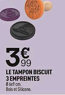 le tampon biscuit 3 empreintes