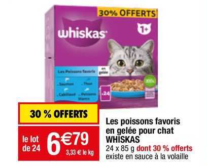 Les Poissons Favoris En Gelée Pour Chat Whiskas