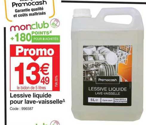 lessive liquide pour lave-vaisselle