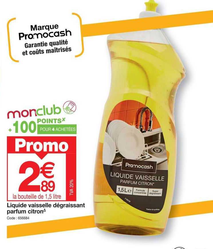 Liquide Vaisselle Dégraissant Parfum Citron