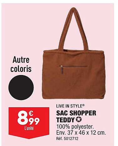live in style sac shopper teddy