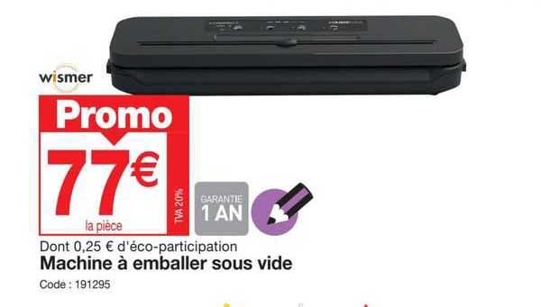 machine à emballer sous vide wismer
