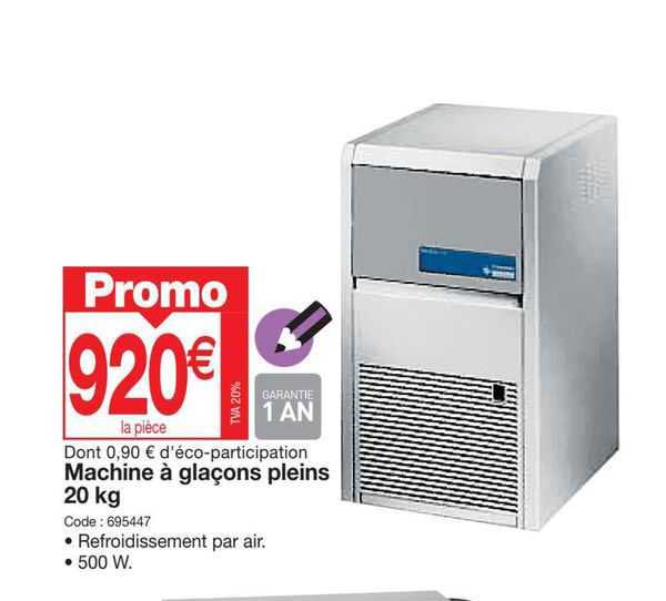 machine à glaçons pleins 20 kg